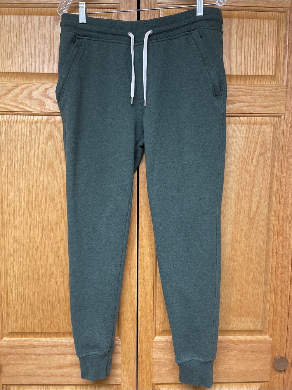 J. Crew Men's Forest Green Fleece-Lined Joggers